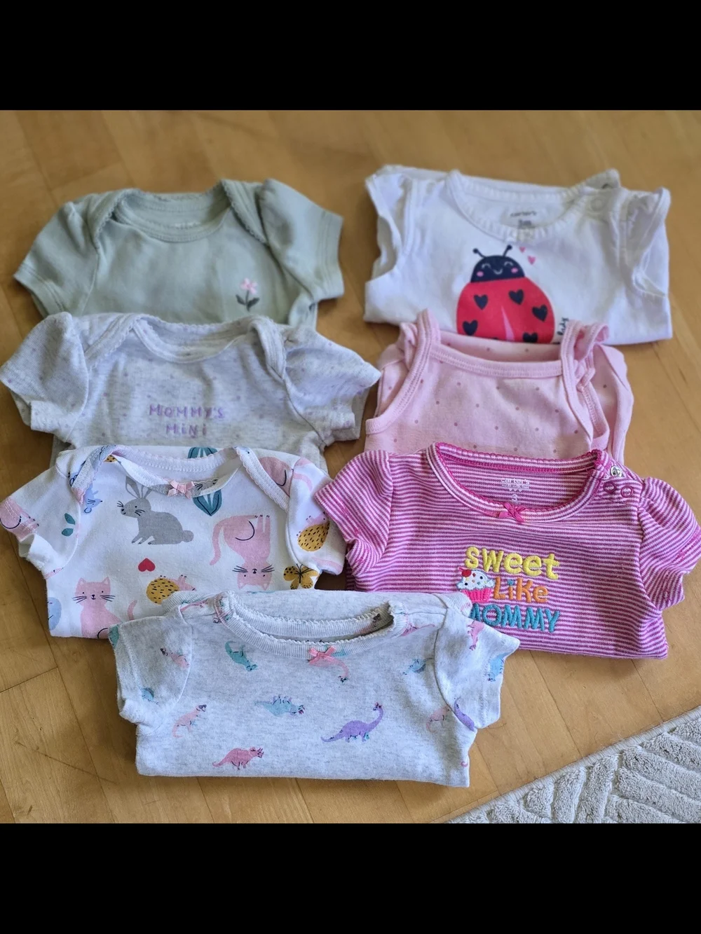 Carter’s Baby Girl Onesies/Bodysuits 3 Months Set of 7